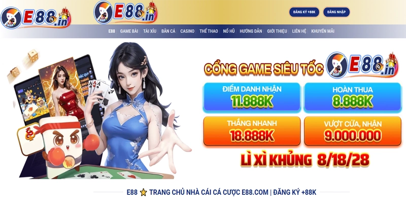 E88 thuộc Top 10 nhà cái thể thao uy tín nhất 2026